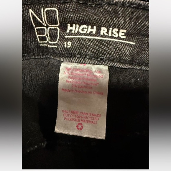 NOBO High Rise Black Jeans - Picture 5 of 8